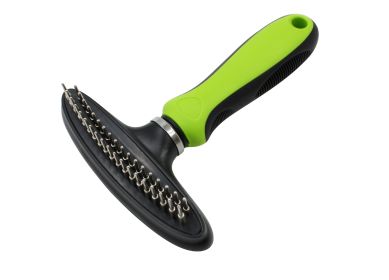 Pet Life Flex Series Dual-Row Grooming Rake Pet Comb