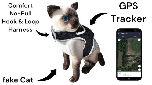NEW Easy Set Up GPS Collars for Dogs Rechargeable Pet Tracker GSM GPRS Size:XXL