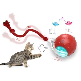 Interactive Cat Toy Ball Super Drive Cat Rolling Ball (Option: The birds call is red)
