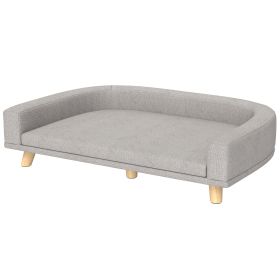 Dog Sofa Couch Bed with Washable Cushion for Large Dogs, Cats, Gray (Option: Gray-780x175x650 mm)