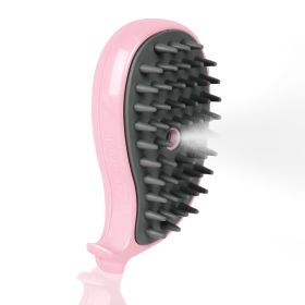 Cat Steam Brush For Shedding - Steamy Cat Brush For Indoor Cats, Cat Hair Steam Brush For Massage, Spritz Defur Comb For Cats, Pet Steamer For Do (Color: Pink)